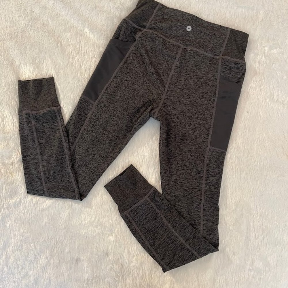 2078 Avia Women's Athletic Leggings Size S (4/6) Gray - Picture 3 of 3